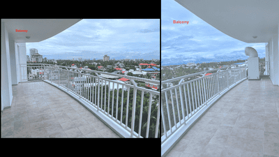 Balcony Image of 2303 Sq.ft 3 BHK Apartment / Flat for sale in DLF Riverside, Vyttila Kochi for Rs. 14500000