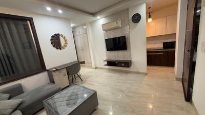 Living Room Image of 550 Sq.ft 1 BHK Builder Floor for rent in Sector 57 Gurgaon for Rs. 37500