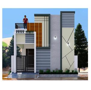 Image of 800 Sq.ft 2 BHK Villa for sale in Rainbow RB Garden Phase 2, Sevvapet, Chennai for Rs. 4900000