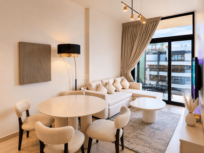 Living Room Image of 646 Sq.ft 1 BHK Apartment / Flat for sale in Jumeirah Village Dubai for Rs. 27332613
