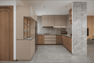 Kitchen Image of 2205 Sq.ft 3 BHK Apartment / Flat for sale in Terra Sky, Zundal Ahmedabad for Rs. 8207500