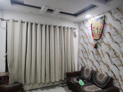 Living Room Image of 530 Sq.ft 1 BHK Apartment / Flat for rent in Kasarvadavali Thane for Rs. 18000