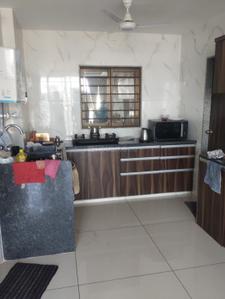 Kitchen Image of 1750 Sq.ft 3 BHK Apartment / Flat for sale in Skyseven Synnove Palladium, Bhayli Vadodara for Rs. 7200000