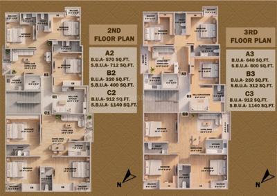 Image of 1140 Sq.ft 3 BHK Apartment / Flat for sale in Betkuchi, Guwahati for Rs. 5600000