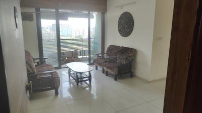 Living Room Image of 1300 Sq.ft 2 BHK Apartment / Flat for rent in Parmeshwar Trident, Chandkheda Ahmedabad for Rs. 28000