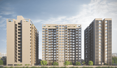 Image of 1332 Sq.ft 2 BHK Apartment / Flat for sale in Randesan, Gandhinagar for Rs. 6216000