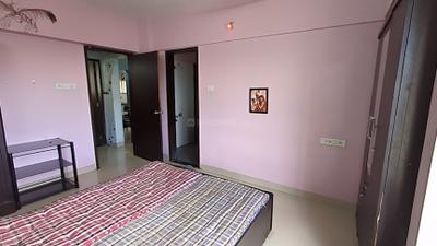 Bedroom Image of 1050 Sq.ft 2 BHK Apartment / Flat for rent in Venkatesh Venkatesh Sharvil, Dhayari Pune for Rs. 20000