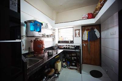 Kitchen Image of 855 Sq.ft 2 BHK Apartment / Flat for sale in Thakkarbapa Nagar Ahmedabad for Rs. 2990000