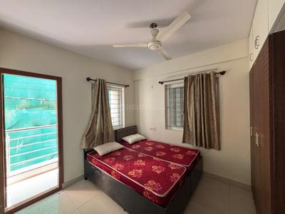 Bedroom Image of 550 Sq.ft 1 BHK Builder Floor for rent in HSR Layout Bengaluru for Rs. 28000