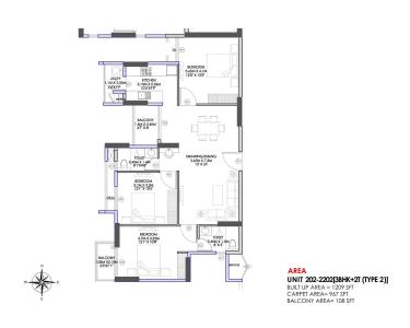 Image of 1209 Sq.ft 3 BHK Builder Floor for sale in Ekam, Phulnakhara, Cuttack for Rs. 11800000