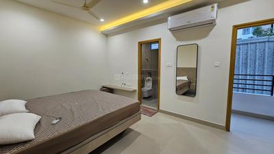 Bedroom Image of 700 Sq.ft 1 BHK Apartment / Flat for rent in Madhapur Hyderabad for Rs. 40000