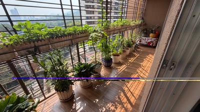 Balcony Image of 1690 Sq.ft 3 BHK Apartment / Flat for sale in Kalpataru Hills, Thane West Thane for Rs. 31000000