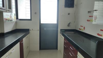 Kitchen Image of 1230 Sq.ft 2 BHK Apartment / Flat for rent in Gagangiri Om Gagangiri Laxman Tower, Dahisar West Mumbai for Rs. 56000