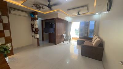 Living Room Image of 650 Sq.ft 2 BHK Apartment / Flat for rent in Airoli Navi Mumbai for Rs. 70000