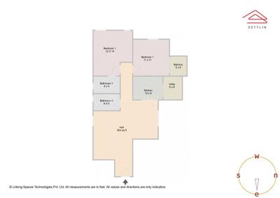 Image of 1055 Sq.ft 2 BHK Apartment / Flat for sale in Mantri Webcity3B by Mantri Developers Private Limited, Narayanapura, Bengaluru for Rs. 10000000