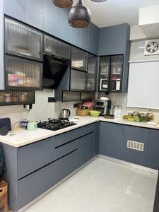 Kitchen Image of 1100 Sq.ft 2 BHK Apartment / Flat for rent in Unitech Rakshak, Sector 41 Gurgaon for Rs. 75000