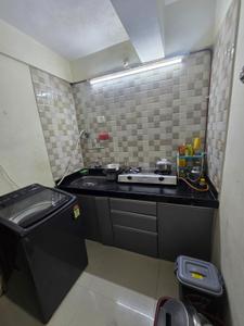 Kitchen Image of 410 Sq.ft 1 BHK Apartment / Flat for rent in Kandivali East Mumbai for Rs. 27000