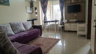 Living Room Image of 694 Sq.ft 1 BHK Apartment / Flat for rent in Alliance Nisarg, Wakad Pune for Rs. 30000