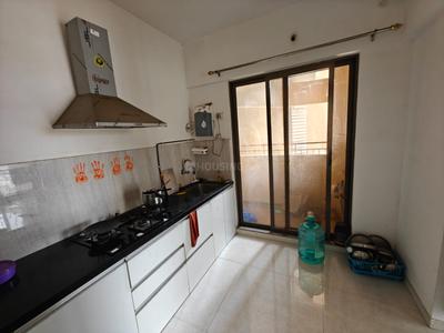 Kitchen Image of 1000 Sq.ft 2 BHK Apartment / Flat for rent in Manhattan, Charholi Budruk Pune for Rs. 25000