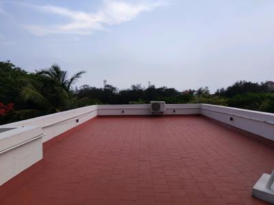 Terrace Image of 5500 Sq.ft 3 BHK Independent House for rent in Injambakkam Chennai for Rs. 200000