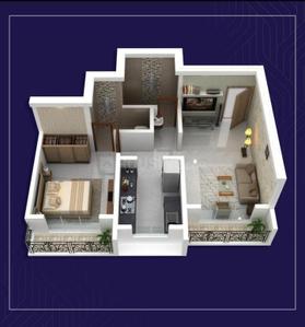 Image of 770 Sq.ft 2 BHK Apartment / Flat for sale in Anand Imperial, Kalyan West, Kalyan for Rs. 5200000