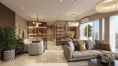 Hall Image of 1153 Sq.ft 3 BHK Apartment / Flat for sale in Godrej Horizon Phase III, Wadala Mumbai for Rs. 48000000