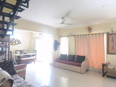 Living Room One Image of 3000 Sq.ft 4 BHK Apartment / Flat for rent in Manpho Pavilion, Bilekahalli Bengaluru for Rs. 100000