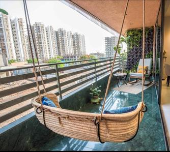 Balcony Image of 1800 Sq.ft 3 BHK Apartment / Flat for rent in Shiv Shubham Pearl, Palanpur Surat for Rs. 40000