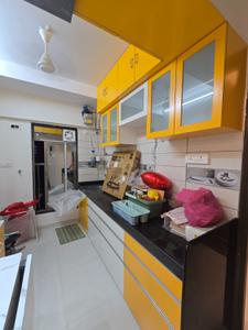 Kitchen Image of 550 Sq.ft 1 BHK Apartment / Flat for rent in Kandivali East Mumbai for Rs. 43000