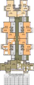 Floor Plan Image of 567 Sq.ft 1 BHK Apartment / Flat for sale in Panvelkar Estate Oxford Phase 1, Badlapur East Badlapur for Rs. 2500000