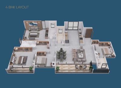 Image of 1200 Sq.ft 2 BHK Apartment / Flat for sale in Yashada EVO, Punawale, Pune for Rs. 8500000