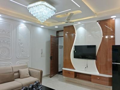 Living Room Image of 700 Sq.ft 3 BHK Builder Floor for rent in Dwarka Mor New Delhi for Rs. 32000