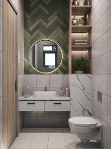Bathroom Image of 2115 Sq.ft 3 BHK Apartment / Flat for sale in New Althan Surat for Rs. 10471000