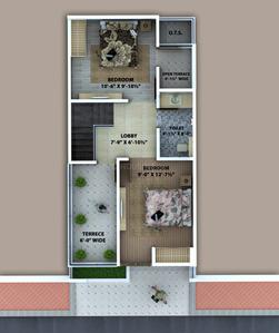 Floor Plan Image of 1150 Sq.ft 3 BHK Independent House for sale in Tulera Alwar for Rs. 3800000
