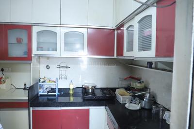 Kitchen Image of 1500 Sq.ft 3 BHK Apartment / Flat for rent in Sunrise Glory, Shilphata Thane for Rs. 45000