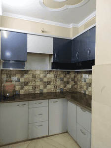 Kitchen Image of 500 Sq.ft 1 BHK Builder Floor for rent in Shahdara New Delhi for Rs. 10600
