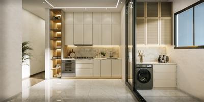 Kitchen Image of 456 Sq.ft 1 BHK Apartment / Flat for sale in Hrub Avhad Homestead, Mahim Mumbai for Rs. 19900000