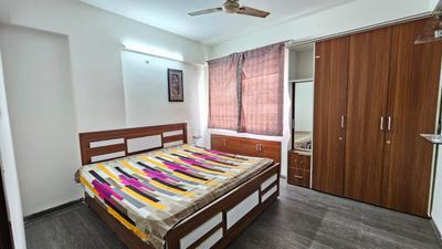 Bedroom Image of 1050 Sq.ft 2 BHK Apartment / Flat for rent in D Lunia Group Nishdin Aura, Mahalakshmi Nagar Indore for Rs. 30000