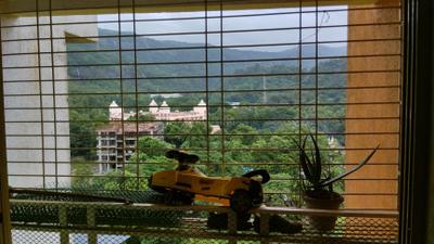 Balcony Image of 616 Sq.ft 2 BHK Apartment / Flat for rent in Bhakti Bellavue, Khopoli Navi Mumbai for Rs. 14000