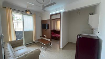 Living Room Image of 750 Sq.ft 1 BHK Apartment / Flat for rent in BTM Layout Bengaluru for Rs. 28499