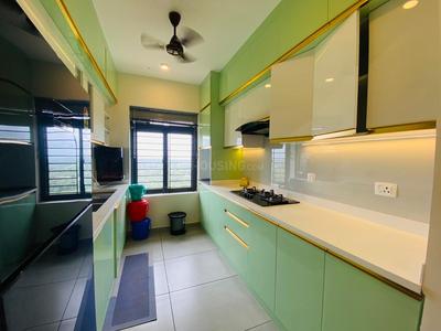 Kitchen Image of 1100 Sq.ft 2.5 BHK Apartment / Flat for rent in Pantheeramkavu Kozhikode for Rs. 40000