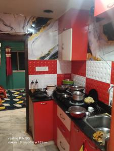Kitchen Image of 909 Sq.ft 3 BHK Apartment / Flat for sale in Beliaghata Kolkata for Rs. 3500000
