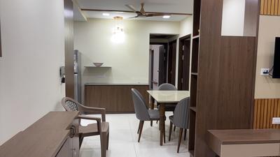 Living Room Image of 1500 Sq.ft 3 BHK Apartment / Flat for rent in Adani Amogha, Shantigram Ahmedabad for Rs. 45000