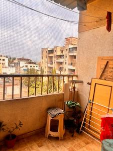 Balcony Image of 500 Sq.ft 1 BHK Apartment / Flat for rent in Rohit Pavillion, Kalewadi Pune for Rs. 20000