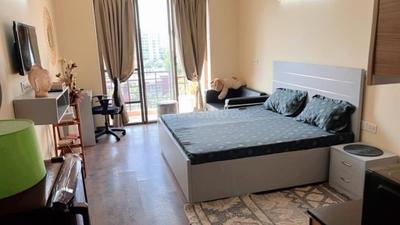 Bedroom Image of 400 Sq.ft 1 RK Apartment / Flat for rent in Swaraj Homes Peach Jasmine Apartments, Sector 31 Gurgaon for Rs. 26000