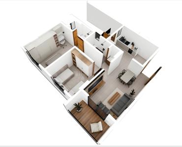 Floor Plan Image of 936 Sq.ft 2 BHK Apartment / Flat for sale in Undri Pune for Rs. 5300000