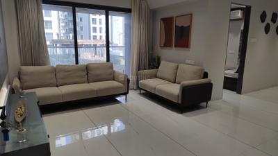 Living Room Image of 1285 Sq.ft 2 BHK Apartment / Flat for sale in Prestige Morar , Adajan Surat for Rs. 5850000