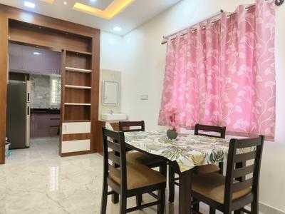 Dining Area Image of 1200 Sq.ft 3 BHK Apartment / Flat for rent in R.K. Hegde Nagar Bengaluru for Rs. 55000