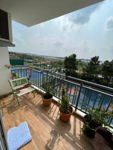 Balcony Image of 1416 Sq.ft 2 BHK Apartment / Flat for rent in EIPL Apila, Gandipet Hyderabad for Rs. 65000