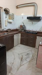 Kitchen Image of 1400 Sq.ft 4 BHK Builder Floor for rent in Salt Lake City Kolkata for Rs. 70000